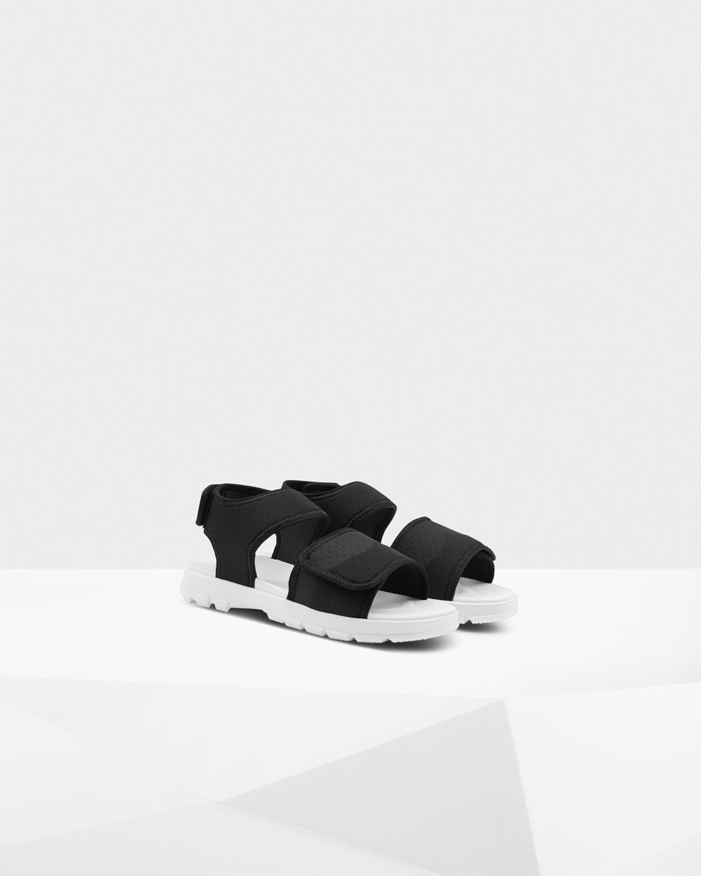 Sandalias Hunter Mujer Negras Original Outdoor Walking 764230-FXT